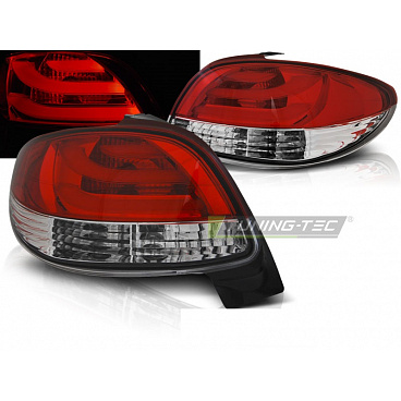 Peugeot 206 10.1998- zadné lampy red white LED BAR (LDPE20) Peugeot 206 10.1998- zadné lampy red white LED BAR (LDPE20)