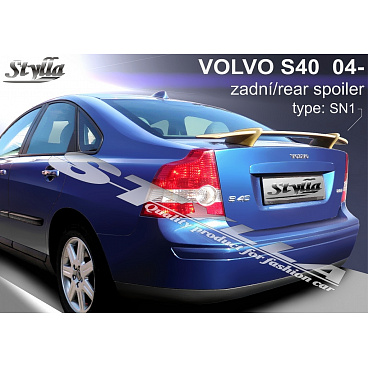 Volvo S40 2004+ zadný spojler (EÚ homologácia)