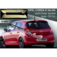 Opel Corsa D 5D 2006+ zadný spoiler