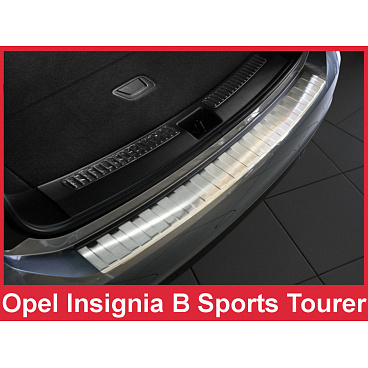 Nerez kryt- ochrana prahu zadného nárazníka Opel Insignia B Sports kombi 2017+ Nerez kryt- ochrana prahu zadného nárazníka Opel Insignia B Sports kombi 2017+