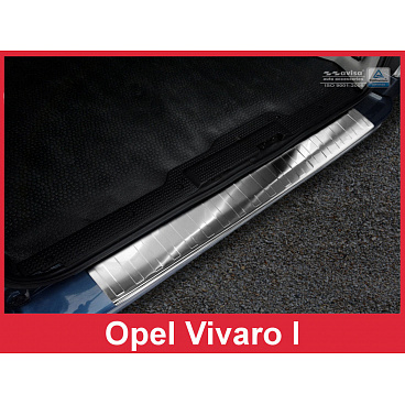 Nerez kryt- ochrana prahu zadného nárazníka Opel Vivaro I 2001-14 Nerez kryt- ochrana prahu zadného nárazníka Opel Vivaro I 2001-14