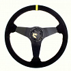 Športový volant WRC Rally II čierny (semiš poťah) 350 mm