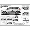 Ochranné bočné lišty na dvere, Opel Grandland X, 2017+