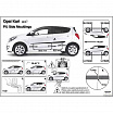 Ochranné bočné lišty na dvere, Opel Karl, 2015+, 5 dverové