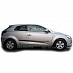 Ochranné bočné lišty na dvere, Kia Pro_Ceed I, 2006-2012, 3 dverové