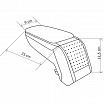 Lakťová opierka, područka STANDARD, VW Polo 6R, 2009+