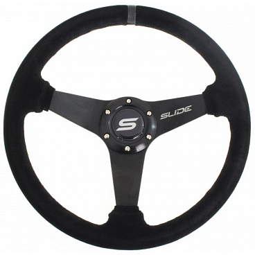 Športový volant WRC SLIDE II čierny (semiš poťah) 350 mm Športový volant WRC SLIDE II čierny (semiš poťah) 350 mm