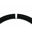 Športový volant WRC 350 mm čierny semiš / strieborný šev