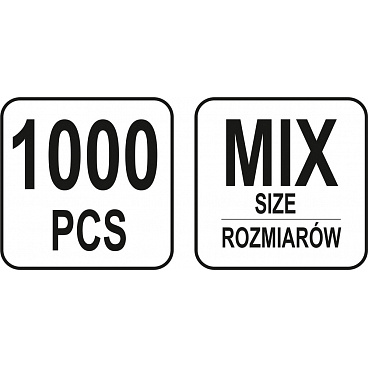Závlačky sada 1000 ks