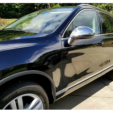 Nerez chróm kryty zrkadiel Omtec VW Touareg II 2010-15 Nerez chróm kryty zrkadiel Omtec VW Touareg II 2010-15