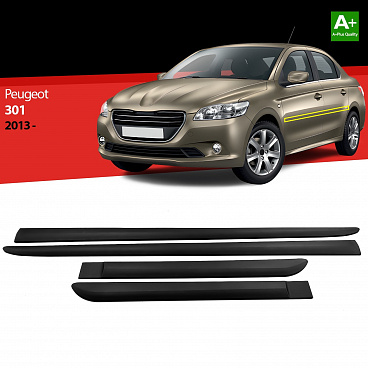 Plastové bočné ochranné lišty Peugeot 301 2013+ Plastové bočné ochranné lišty Peugeot 301 2013+