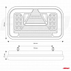 Zadné združené LED svetlo AMiO RCL-03-L dynamické ľavé