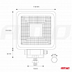 Pracovná LED lampa reflektor AWL11 12V 24V AMIO-02425