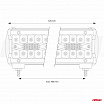 Pracovná panelová LED lampa BAR AWL28 420W 52cm 42000lm 12V 24V AMIO-02542