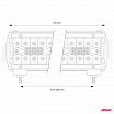 Pracovná panelová LED lampa BAR AWL30 600W 72cm 60000lm 12V 24V