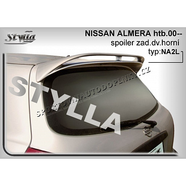 NISSAN ALMERA HTB (00+) spojler chrbta. dverí hornej NISSAN ALMERA HTB (00+) spojler chrbta. dverí hornej