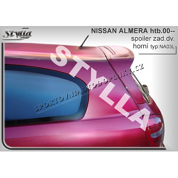 NISSAN ALMERA HTB (00+) spojler chrbta. dverí hornej NISSAN ALMERA HTB (00+) spojler chrbta. dverí hornej