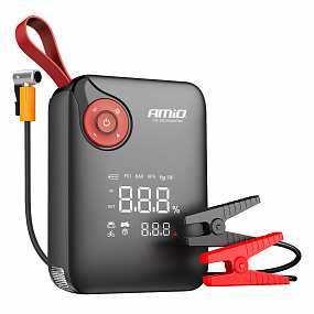 Štartovacie zariadenie 4v1 booster powerbank kompresor LED svietidlo 12V 7,2Ah 600A PRO AMIO-04675