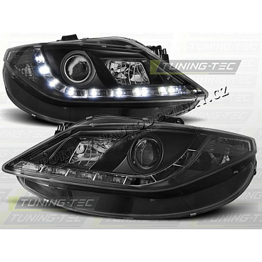 SEAT IBIZA 2008 - PŘEDNÍ ČÍRÁ SVĚTLA DAYLIGHT LED BLACK SEAT IBIZA 2008 - PŘEDNÍ ČÍRÁ SVĚTLA DAYLIGHT LED BLACK