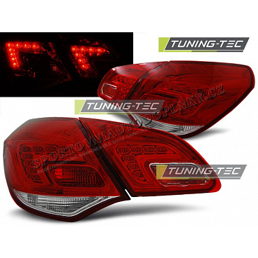 Opel Astra J 2010- Hatchback zadní lampy red white LED Opel Astra J 2010- Hatchback zadní lampy red white LED