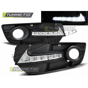 LED denné svietenie v mriežke hmlovky Audi Q5 2008-12 black (HAAU03) LED denné svietenie v mriežke hmlovky Audi Q5 2008-12 black (HAAU03)