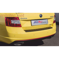 Prah piatych dverí s výstupky, čierny lesklý "klavírlak", Škoda Octavia III. Lim.RS, 2013/2017