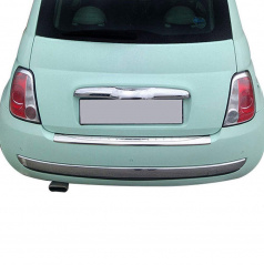 Nerez leštená lišta zadného nárazíka Omtec Fiat 500 2007+