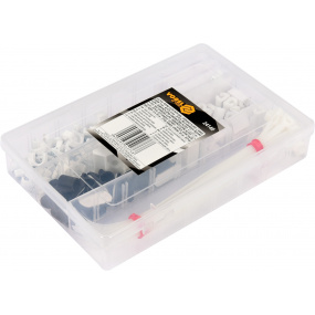 Sada na upevnění kabelů 124ks Sada na upevnění kabelů 124ks