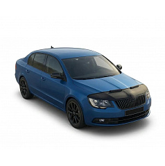 Prevlek prednej časti kapoty čierny čierny Škoda Superb 2008-13