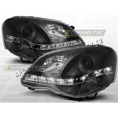 VW Polo 9N3 2005+ Predné číre svetlá Daylight LED black (LPVWA6)