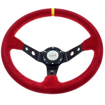 Športový volant WRC Rally II červený 350 mm