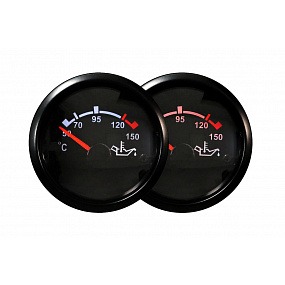 Hodiny Auto Gauge T90 52mm - Teplota oleja