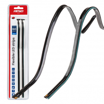 LED COB pásky do auta bočné modré 2x30cm 12V AMIO-04578