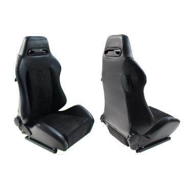 Športová polohovateľná sedačka Monza R čierna Športová polohovateľná sedačka Monza R čierna
