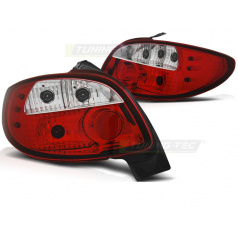 Peugeot 206 10.1998- zadné lampy red white (LTPE15)