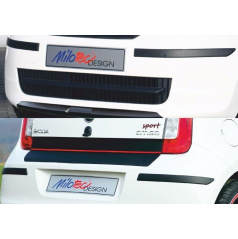 Ochranné lišty predného a zadného nárazníka - Škoda Citigo od r.v. 2012