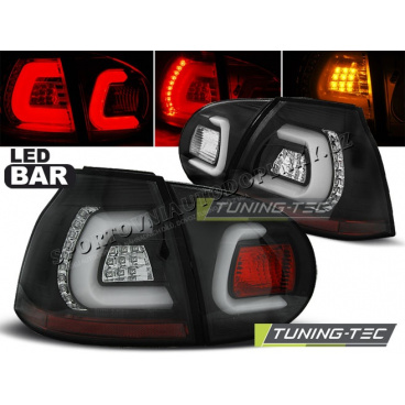 VW Golf 5 10.2003-09 zadné lampy black LED BAR (LDVWA3)