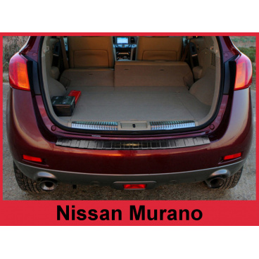 Nerez kryt- čierna ochrana prahu zadného nárazníka Nissan Murano Z51 2008-16