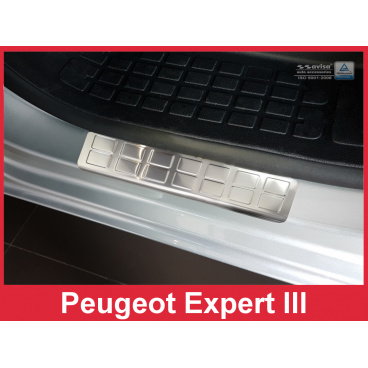 Nerez ochranné lišty prahu dverí 2ks Peugeot Expert 3 2016+ Nerez ochranné lišty prahu dverí 2ks Peugeot Expert 3 2016+