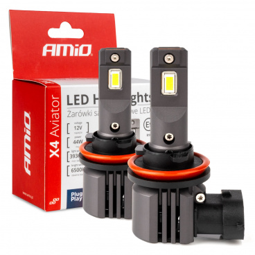 Automobilové LED žiarovky série X4 Aviator H8 H9 H11 H16 6500K Canbus