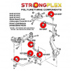 Audi A6 1997-03 Strongflex zostava silentblokov len pre prednú nápravu 12 ks