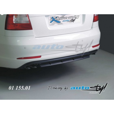 Difúzor zadného nárazníka - čierný dezén Škoda Octavia II facelift sedan, combi Difúzor zadného nárazníka - čierný dezén Škoda Octavia II facelift sedan, combi