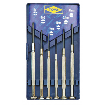 Sada šroubováků hodinářských 6 ks Sada šroubováků hodinářských 6 ks