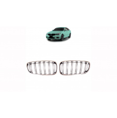 Gril BMW 3 F34 dvojité rebrovanie Chrome & Black