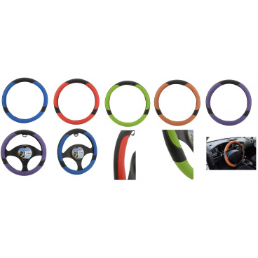 Poťahy volantu COLOR LINE modrý, červený, zelený, oranžový, fialový