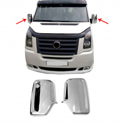 Nerez kryty zrkadiel Omtec VW Crafter, MB Sprinter 2006-18