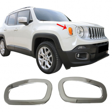 Nerez kryty predných smeroviek Omtec Jeep Renegade Nerez kryty predných smeroviek Omtec Jeep Renegade