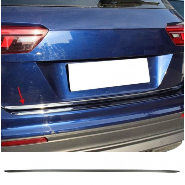 NNerez čierny kryt spodnej hrany kufra VW Tiguan II 2016+ vr. Allspace