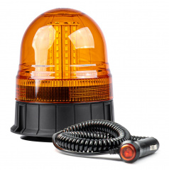Výstražná blikajúca majáková lampa 80 LED magnet R10 12V 24V W09M AMIO-01502