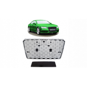 Gril Audi A7 C7 Chróm & Lesklá Čierna